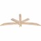 Ekena Millwork Alberta Smooth Timber Gable Bracket, Douglas Fir, 60"W x 25"H x 1 1/2"D x 3 1/2"F, 10/12 Pitch GBW060X25X0204ALB00SDF - alternate 5